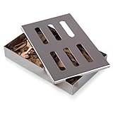 Blumtal Räucherbox - Edelstahl Smokerbox rostfrei - Räucherzubehör für...