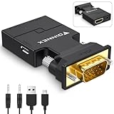 FOINNEX VGA auf HDMI Adapter mit Audio, VGA zu HDMI Konverter Alter PC zu TV...