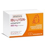 IBU-LYSIN-ratiopharm 400 mg Filmtabletten: Die schnelle Hilfe gegen Schmerzen....