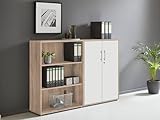 abschliessbare Regalwand Aktenschrank Büroschrank Schrankwand Büromöbel Regal...