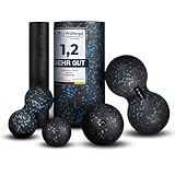 Fas Fit Faszienrolle Faszienball Selbst-Massage Set blau 6teilig – Faszien-Set...