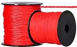 ToolSpace Maurerschnur Bauschnur - 100m x 1.6 mm - Rot - Polypropylen-Seide -...