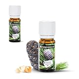 Bio-Zirbenöl 10ml - Doppelpackung ätherisches Duftöl - für Zirbenkissen,...