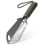 8 in 1 Multi-Camping Schaufel, Kleine Gartenschaufel mit Tragetasche, Survival...