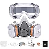 AirGearPro G-500 Atemschutzmaske mit A1P2 Filter, Gasmaske Staubfilter und...