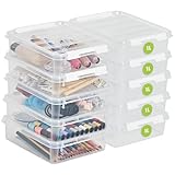 SmartStore Kleine Aufbewahrungsboxen 1L – 10 transparente und stapelbare Boxen...