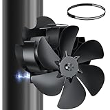 Miaton Ofenventilator Kaminventilator Magnetisch | 6 Klingen Kaminventilator...