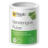 Raab Bio Gerstengras-Pulver, rückstandskontrolliert, vegan, Rohkost-Qualität,...