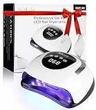 220W UV Lampe für Gelnägel, 10/30/60/99S Timer Nageltrockner UV Lampe Nägel,...