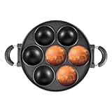 Poffertjes-Pfanne, 7-Loch- -Pfanne, antihaftbeschichtet, Ebelskiver-Bratpfanne,...