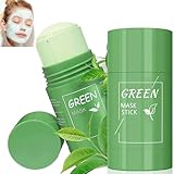 2 Pack Green Mask Stick, Green Mask Clay Stick,Deep Cleansing Smearing...