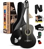 Pyle ¼ Gitarre, Akustik Gitarre, Kindergitarre inkl. Tasche, Plektrum, Gurt &...