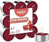 bolsius True Scents – 18 Teelichter – Granatapfel – Brenndauer: 4 Stunden...