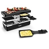 Tefal Raclette-Grill für 2 Personen, modulares Format, integrierte Steckdose...