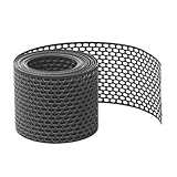 Fassadenprofile Vogelschutzgitter 5m x 150mm, Schwarz Traufgitter aus PVC,...