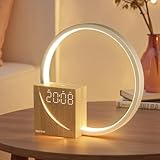 blonbar 10W Nachttischlampe mit USB-Ladefunktion, Wake Up Licht Wecker Touch...
