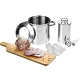 BROWIN Rostfreier Schinkenkocher Edelstahl 313016 | Schinkernpresse 1,5kg Set...