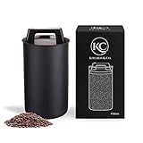 Kaffeedose luftdicht für 500 g Kaffeebohnen mit Vakuumdeckel (Behälter für...