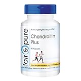 Fair & Pure Chondroitin Plus, 90 Kapseln, mit Hyaluronsäure, Calcium, Vitamin D...
