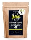 Biotiva Kurkuma & Ingwer Tee Bio 250g - hochwertige Kurkumawurzel (Curcuma...
