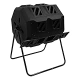 Donened - Trommelkomposter mit 160L Komposttrommel, Kompostbehälter aus...