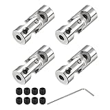 sourcing map 4 Stück Drehbare Kreuzgelenk Wellenkupplung 3.17mm bis 4mm...