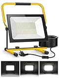 Viugreum LED Baustrahler 200W 20000lumen 6500K Einstellbare Richtung 230V...