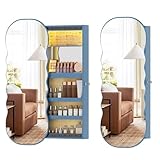 OUTDOOR DOIT Schmuckschrank Hängend mit Spiegel, Spiegelschrank Abschließbarer...