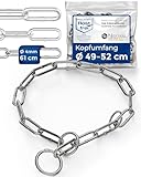 Kettenwürger für Hunde mit Kopfumfang 49-52 cm aus Edelstahl V4A Hundekette...