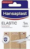 Hansaplast Elastic Pflaster (1 m x 6 cm), zuschneidbare Wundpflaster für...