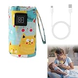 Flaschenwärmer Baby Flaschenwärmer Unterwegs,Tragbarer Bottle Warmer,USB...