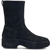 Fitflop Women's F-luma Stretch Suede Demi-Wedge Mid-Calf Boots Ankle, Schwarz,...