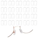 TIESOME 20 Paar Nasenpads Aus Silikon Zum Aufstecken, Rutschfeste Universelle...