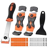 Wdmxszdq 4er Pack Rasierklingenschaber, Reinigungsschaber, enthält 30...