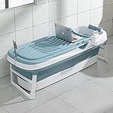 Schwänlein® Faltbare Badewanne Erwachsene 158x64x54cm | Klappbare mobile...