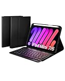 Doohoeek Tastatur Hülle für iPad mini 7/6, Bluetooth Kabellose Tastatur mit...