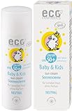 eco cosmetics Baby Sonnencreme LSF50+ neutral, wasserfest, vegan, ohne...