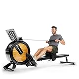 Sportstech PROwer Rudergerät für Zuhause, 32 Stufen Magnetwiderstand, LED...