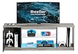 Bestier TV-Schrank, Lowboard für 65 Zoll & kleinere TVs,148 x 35 x 52 cm,...