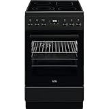 AEG Standherd mit Glaskeramik-Kochfeld, 50cm, A, 1 Paar Teleskopschienen,...