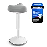 SONGMICS Hocker, Stehhocker um 360° neigbar, Schreibtischstuhl,...