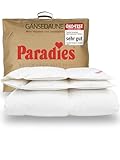 PARADIES Daunendecke 135x200 cm 665g - Gabi 90, Ganzjahresdecke mit 100%...