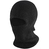 BAONUOR Sturmhaube Gestrickte Classic Balaclava 1 Loch, Sturmmaske Warm...