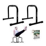 PULLUP & DIP Fitness Parallettes, Medium Minibarren aus Stahl, Handstand Barren...