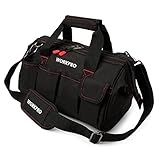 WORKPRO Werkzeugtasche Transporttasche Universal mit weiter Reißverschluss...
