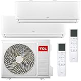 TCL Multisplit Klimaanlage Wandgerät 2 x 3,4 kW 12000 BTU Inneneinheit + 27000...