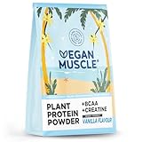 Veganes Proteinpulver + Creatin + BCAA | Vanille | 600g Eiweißpulver |...
