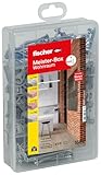 fischer Meister-Box Wohnraum, 160-teiliges Dübel- und Schraubenset, 6-8 mm...