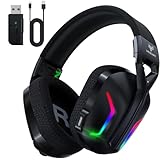 WESEARY WG1 2,4G Wireless Gaming Headset mit Mikrofon für PS5, PS4, PC, Switch,...