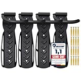 4 x WELLGRO Wand Fahrradhalter - Stahl Fahrrad Wandhalterung - Fahrrad Haken -...